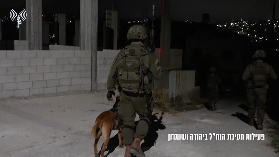 Nahal Brigade operations in Judea and Samaria