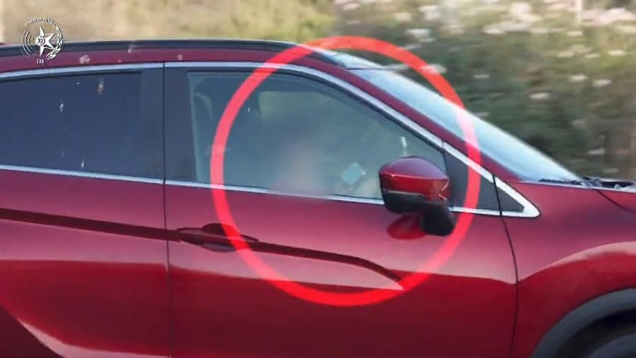 Caught red-handed on the highway