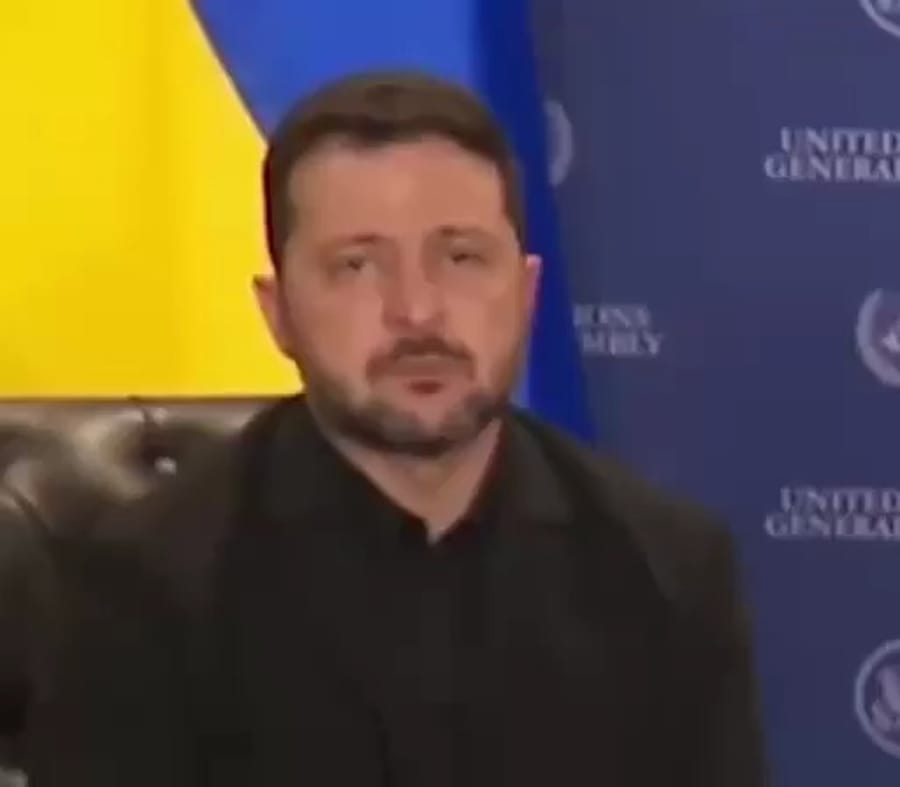 Zelensky's expressive reactions