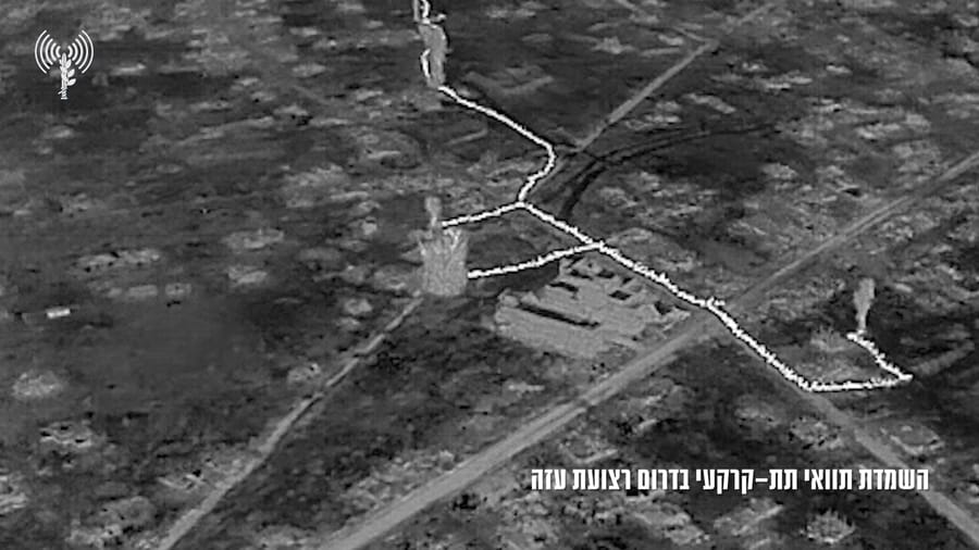 Destruction of the Hamas tunnel