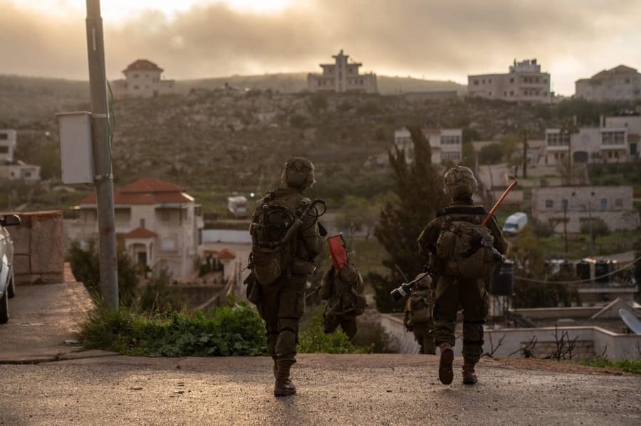 IDF soldiers in Judea and Samaria