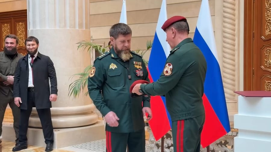 Kadyrov awarded Army General rank and red beret