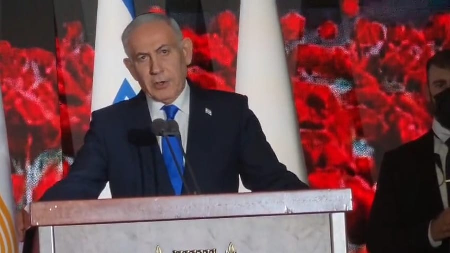 Prime Minister Netanyahu delivering his remarks