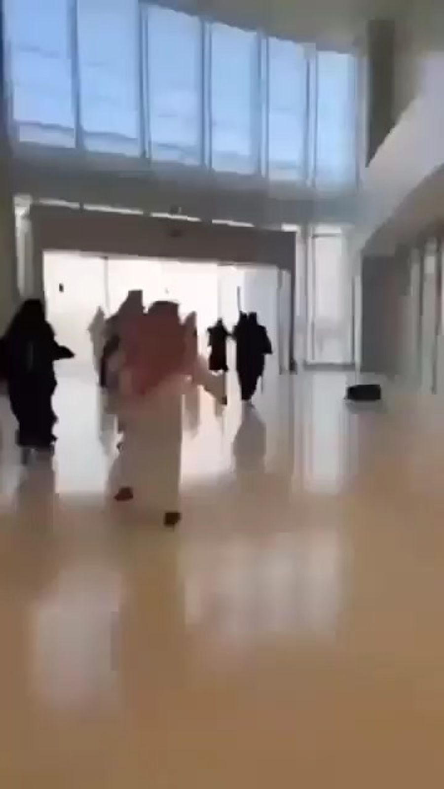 Aftermath of the Houthi strike inside the Riyadh terminal