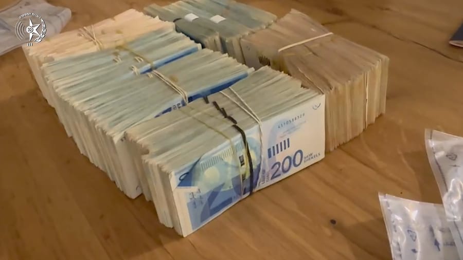 Items seized from the Kfar Saba mayor's home