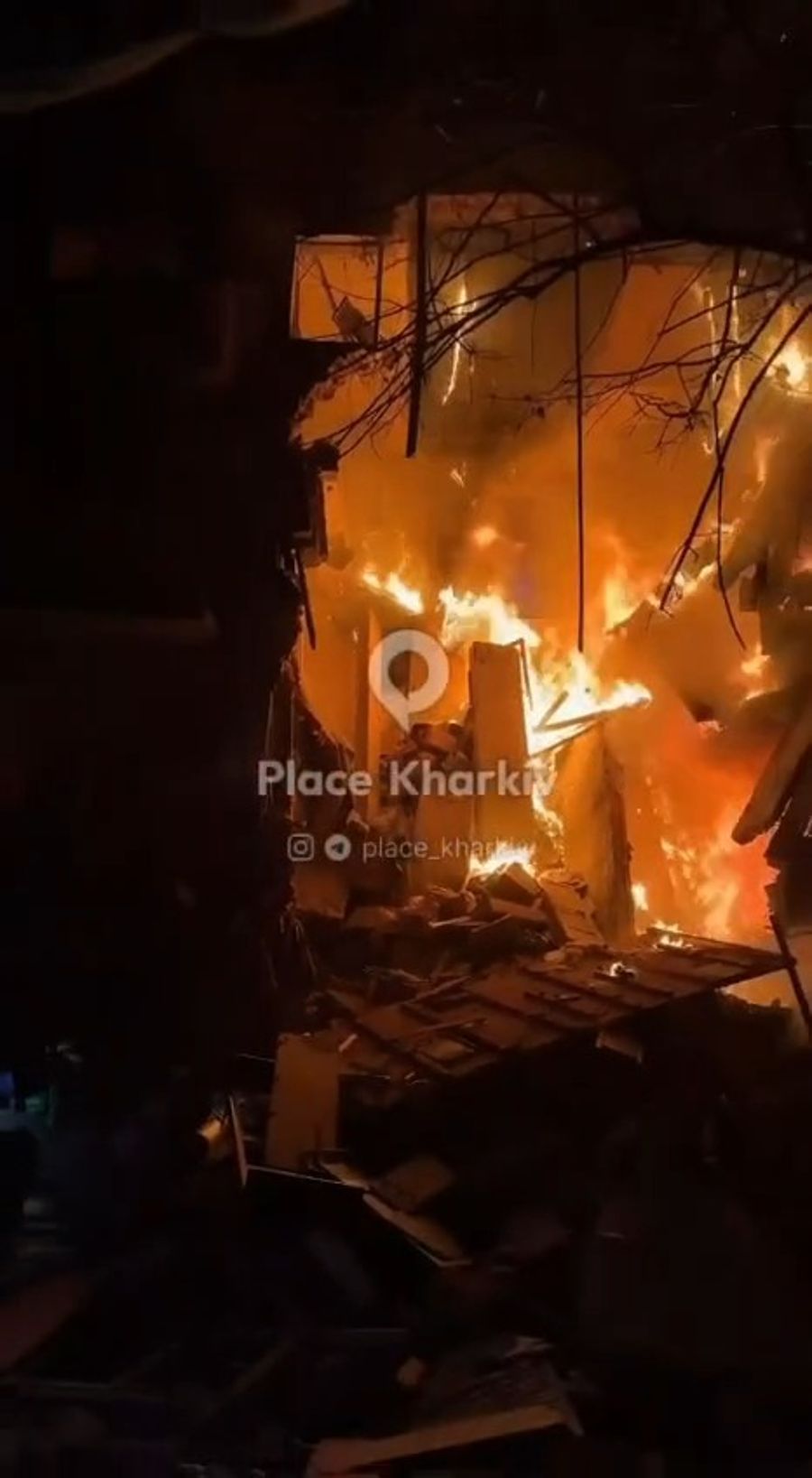 Heavy damage in Kharkiv