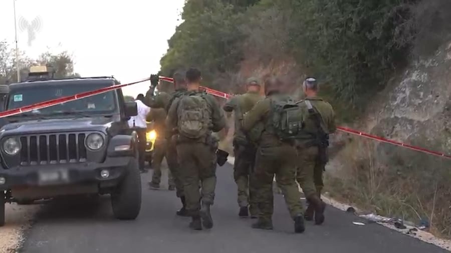 IDF forces operating at the scene