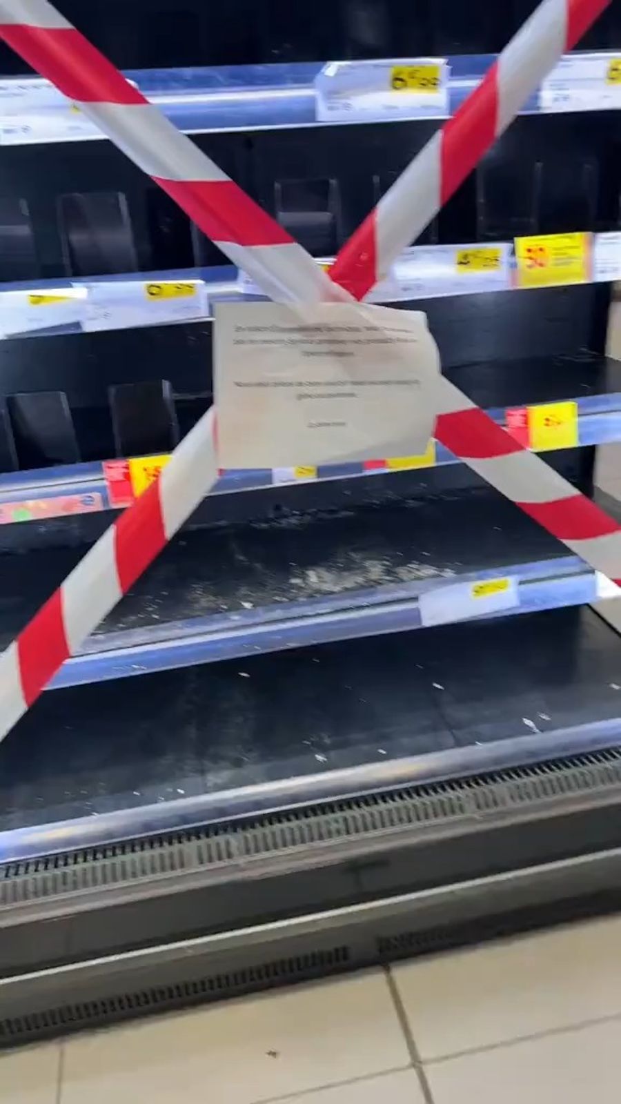 Refrigerators in France after the attack