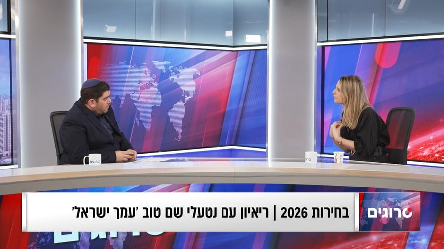 Natalya Shem Tov interviewed by Yossi Ben Attar (Photo: Srugim)