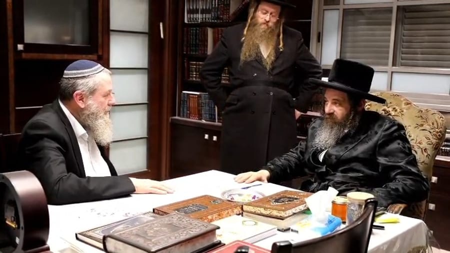 MK Avi Maoz with the Pittsburgh Rebbe
