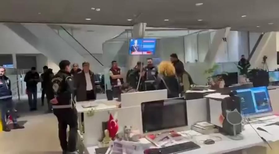 Turkish police shut down opposition television station