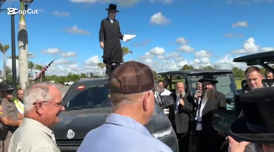 Florida state officials visit the chareidi community / Photo: Courtesy