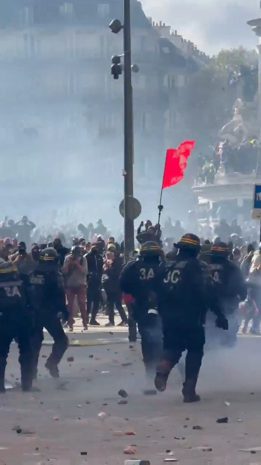 The protests in France