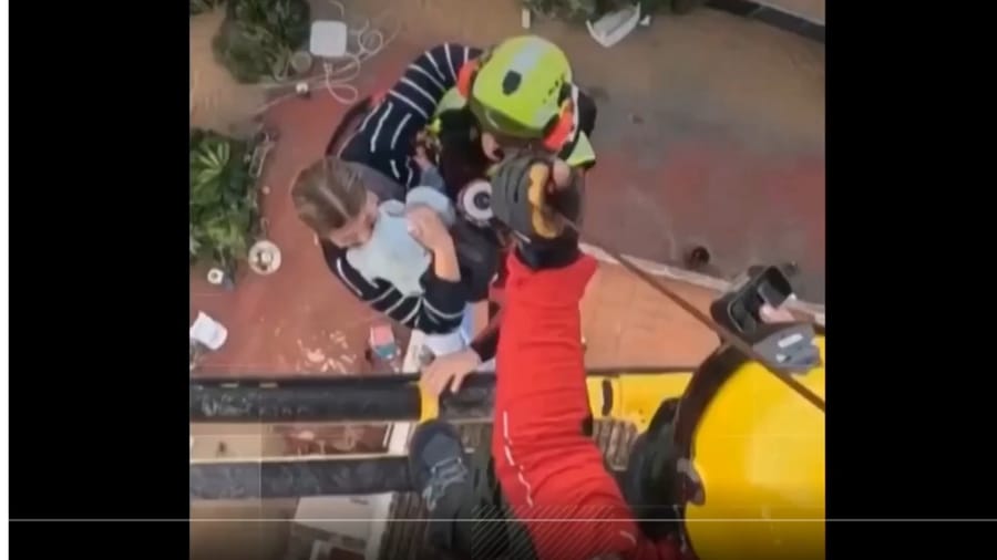 Spain submerged: Storm turns neighborhoods into disaster zones, helicopters rescue children from rooftops