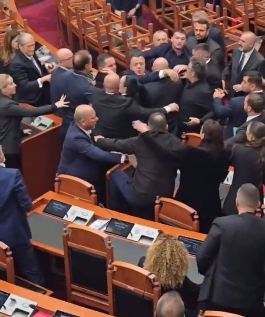 Brawl in parliament