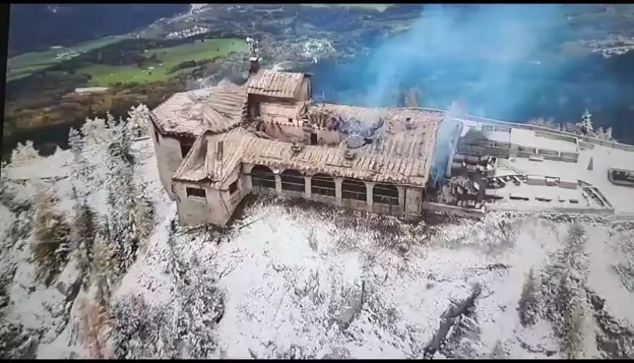 The structure after the fire