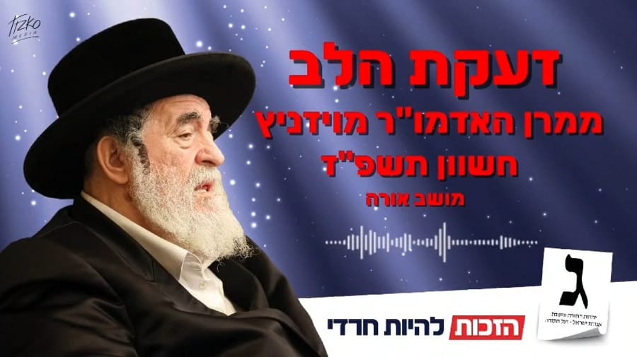 The Vizhnitzer Rebbe's words ahead of the elections