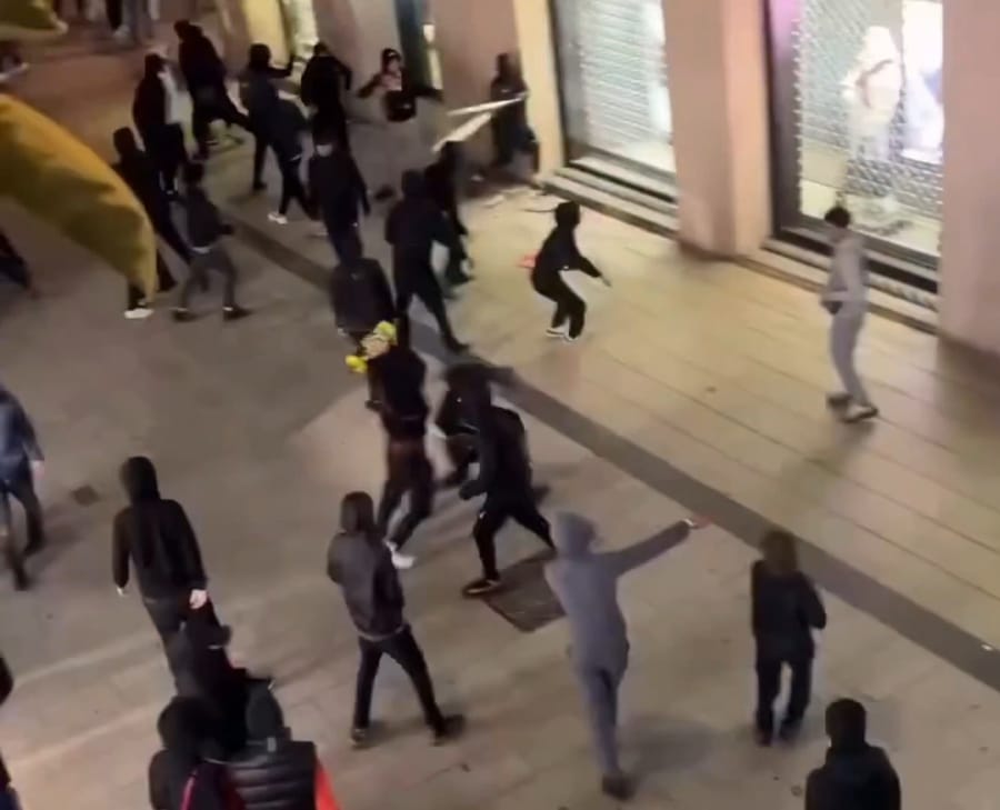 Hundreds loot stores across Barcelona in night of riots and arson