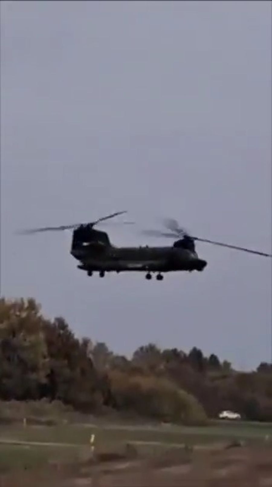 Footage of the crash