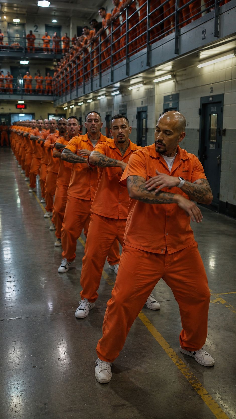 Prisoners dancing