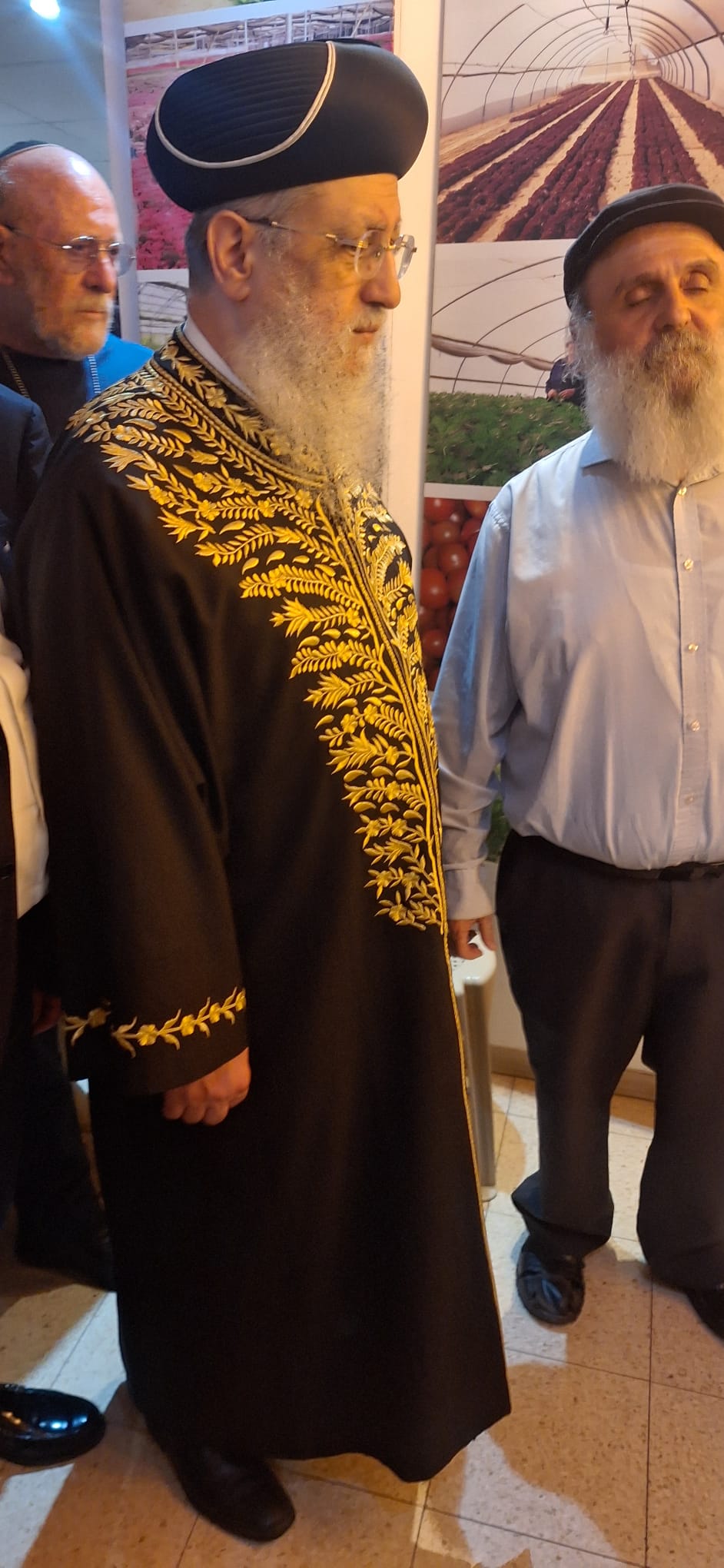 Rabbi David Yosef at the Gush Katif museum