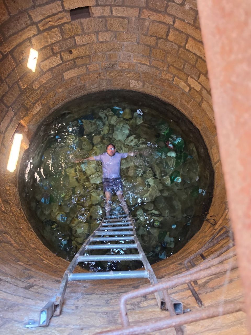 The restored Maoz Morel well on the Heroes' Promenade near Sdeh Efraim