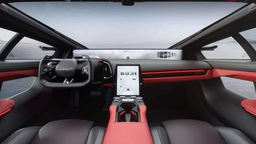 Interior of the vehicle