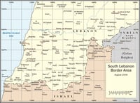 France is working to create a buffer zone on Israel's northern border from the Lebanese side. Southern Lebanon.