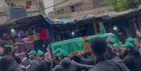 The Funeral Procession of Saleh Al-Arouri