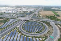 Solar farms in areas "trapped" by roadways and junctions.