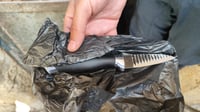 Knife found on suspected terrorist.