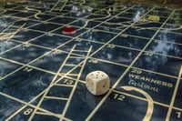 Version of the classic board game 'snakes and ladders'