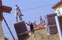 Israeli Arab construction workers.