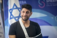 Israeli singer-songwriter and reserve soldier Idan Amedi, who was seriously injured in Gaza