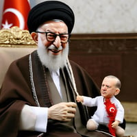 Erdogan as Iran's puppet.