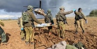 Injured IDF soldier being evacuated from Gaza