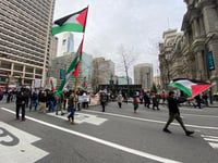 Pro-Palestinian protest in Philadelphia