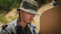 Haredi fighter training to be a border policeman