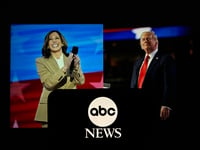 2024 American presidential debate with Kamala Harris and Donald Trump on ABC news 