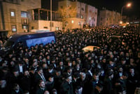 The funeral of Asher Menachem Paley HYD, February 11, 2023