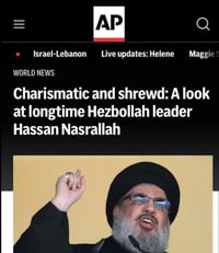 AP's headline on mobile device