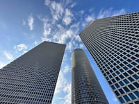 Azrieli Towers in Tel Aviv