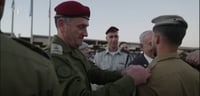 Herzi Halevi at graduation ceremony of IDF combat officers