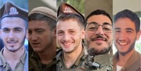 5 of the 6 soldiers who fell fighting in Lebanon