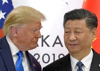 Donald Trump with Xi Jinping