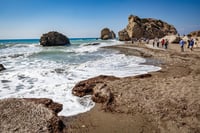 Along the sea in the coastal city of Paphos, on the Greek side of Cyprus. September 23, 2024