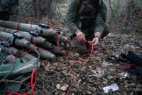 Rockets discovered by Shaldag forces.