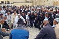 Ethiopians come to the Western Wall to celebrate Hag Hasigd