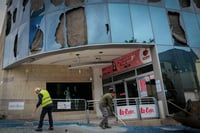 Kiryat Shmonah central bus station following a rocket attack.