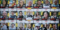 Photos of kidnapped Hamas hostages